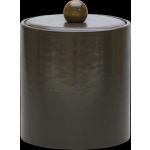 Glamour Deluxe Line, 2 Quart Round Ice Bucket, Mocha Brown